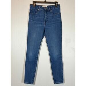 Everlane, The Authentic Stretch High-Rise Skinny‎ blue jeans, Women's 28